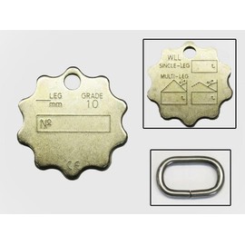 Lifting Chain Identification Tag & Link (Inspection Spare Grade 100)