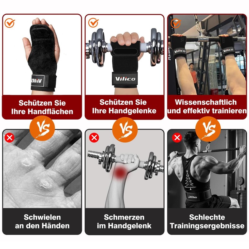 FumyFumy Lifting Straps Leather Lifting Straps Strength Training