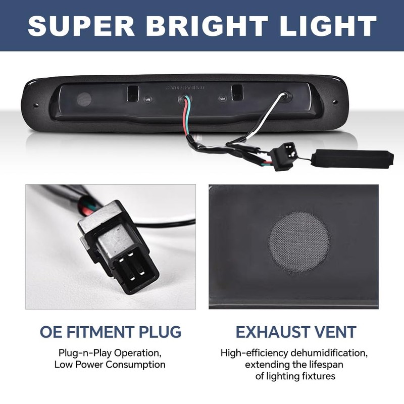 PIT66 3rd Brake Light Compatible with Chevy Silverado 1500 2500
