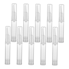 NOLITOY 10pcs Eye Serum Pump Bottle Airless Vacuum Storage Reusable Plastic Dispenser