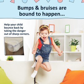 Bebe Earth Baby Proofing Corner Protectors, 12 Furniture Corner Guards Bumpers for Table - Clear Child Safety Protector for Home, New Parents and Couples