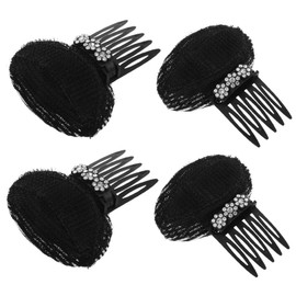 SAFIGLE 4pcs Elegant Rhinestone Hair Combs for Women Decorative Bridal Hair Accessories Versatile Clips for Weddings Special Occasions Material Volume Enhancing Design