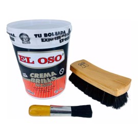 Lux-z Kit Bolero Grasa Crema Fina Brillo Bolear Calzado Negro 1kg.