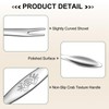 sourcing map 6 Pcs Stainless Steel Crab Forks 6.5 Inch