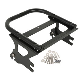 XMT-MOTO Detachable 2-up Tour Trunk Pack Mount Luggage Rack Fit for Harley Davidson Road King FLHT FLHX FLTR 1997-2008