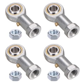 QUARKZMAN 4 Pack PHSB5 5/16" Rod End Bearing, 5/16"-24 UNF Female Thread, Right Hand Thread, Stainless Steel Rod End Connections with Lock Nut