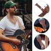 Nefelibata Banjo Strap 2" Wide Full Grain Leather Jacquard Embroidered