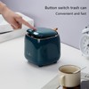 RAMFIYN Cute Trash Can Mini Trash Bin for Desk, Portable
