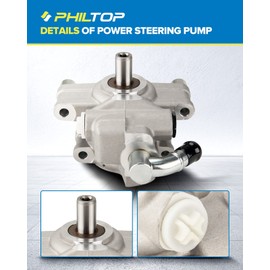 20-312 Power Steering Pump for Expedition 2006-2006 5.4L, Navigator 2003-2006 5.4L, F150 2004-2008 4.6L, 5.4L, Mark LT 5.4L, 2L1Z3A674FARM, 2L1Z3A674GBRM