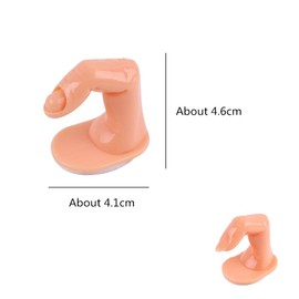 14Pcs Manicure Practice Hands Finger Practice Stand Plastic Fake Fingers Model Nail Training Finger for Acrylic Gel and Nail Art