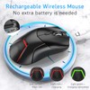 Wireless Mouse Triple Mode 1000 to 4000 DPI Silent Click