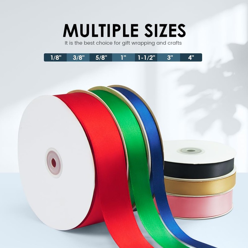 KMER LIFE 1-1/2" Wide x 100 Yards Single Faced Polyester