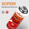 Spozer Butane Fuel Gas Canisters 227g Cartridge Spozer 12pcs for