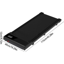 Walking Pad, 2-in-1 Treadmill for Home & Office, Portable Under Desk Treadmill Walking Jogging Machine with Remote Control, Black