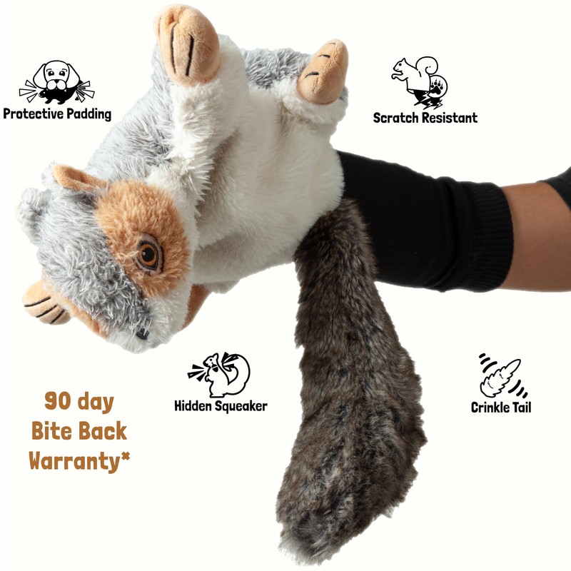 Milunova Pupr Pals Dog Toy Puppet with Tough Padding for