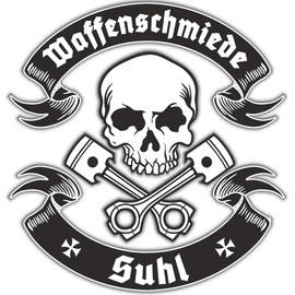 Weatherproof Sticker Weapon Forge Suhl 10 or 40 cm Moped Motorcycle East