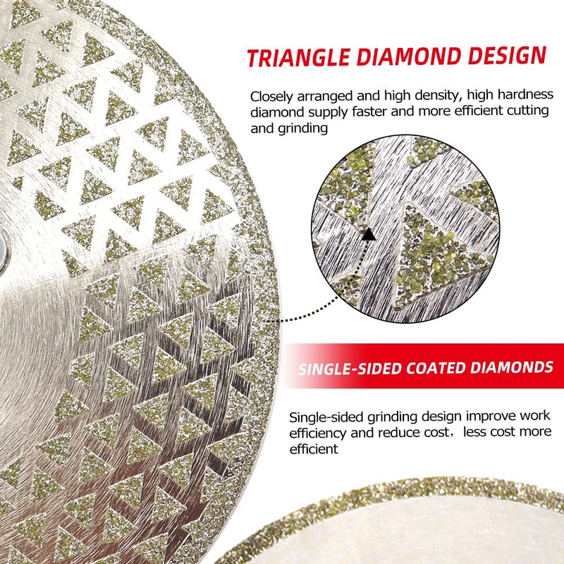 DT-DIATOOL 4-1/2 Inch Diamond Blade for Cutting and Grinding Single