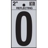 2" Self Stick Reflective Letter Number [Set of 10] Number: