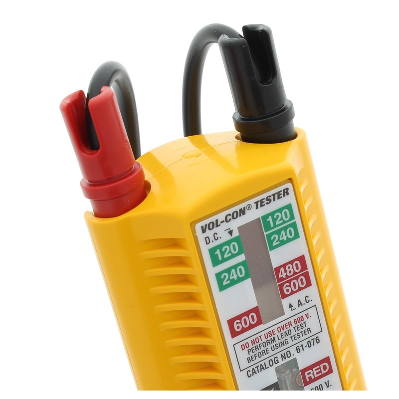 IDEAL Electrical 61-076 Vol-Con Solenoid Voltage Tester with Vibration Mode,
