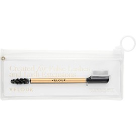 Velour Too Clean Lash Wand - 2-in-1 Lash Cleansing Brush for False Lashes and Eyelash Extensions - Brow and Lash Brush