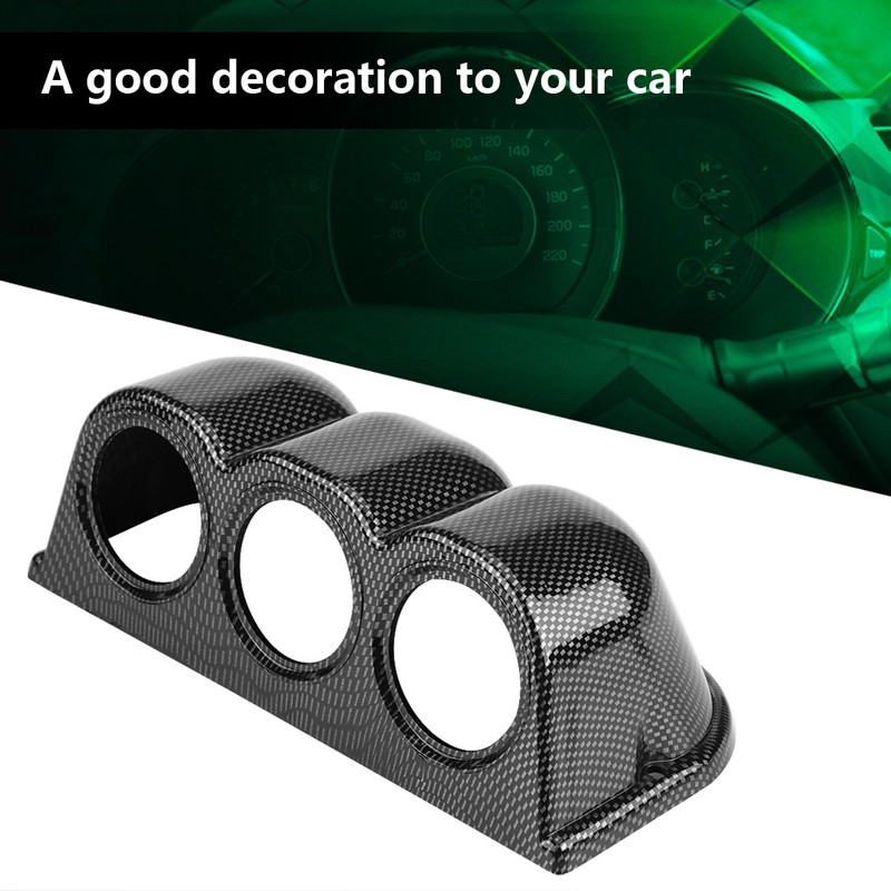 Car Universal 52mm Triple 3 Hole Mount Holder Dash Gauge