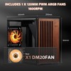 darkFlash Portable Micro-ATX PC Case with Handle, 1 ARGB PWM
