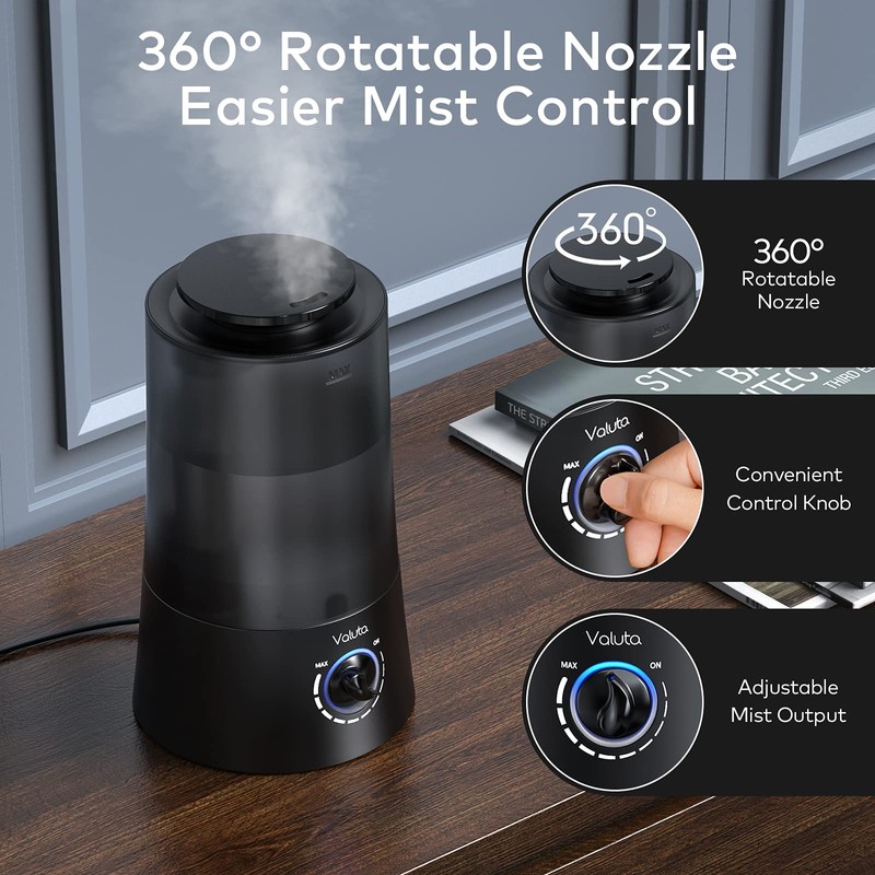 Humidifiers for Bedroom - 4L Cool Mist Humidifier Top Fill
