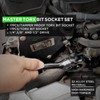 SWANLAKE 34PCS Master TORX Bit Socket Set, Premium S2 Alloy