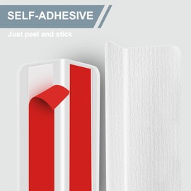 YQBFL PVC Wall Corner Protection, Corner Protection Adhesion is Convenient, Wall Corner Protection can Prevent Scratching The Wall; Corner Guard Length 1-5/8 "Wide X59 Long White 2pcs