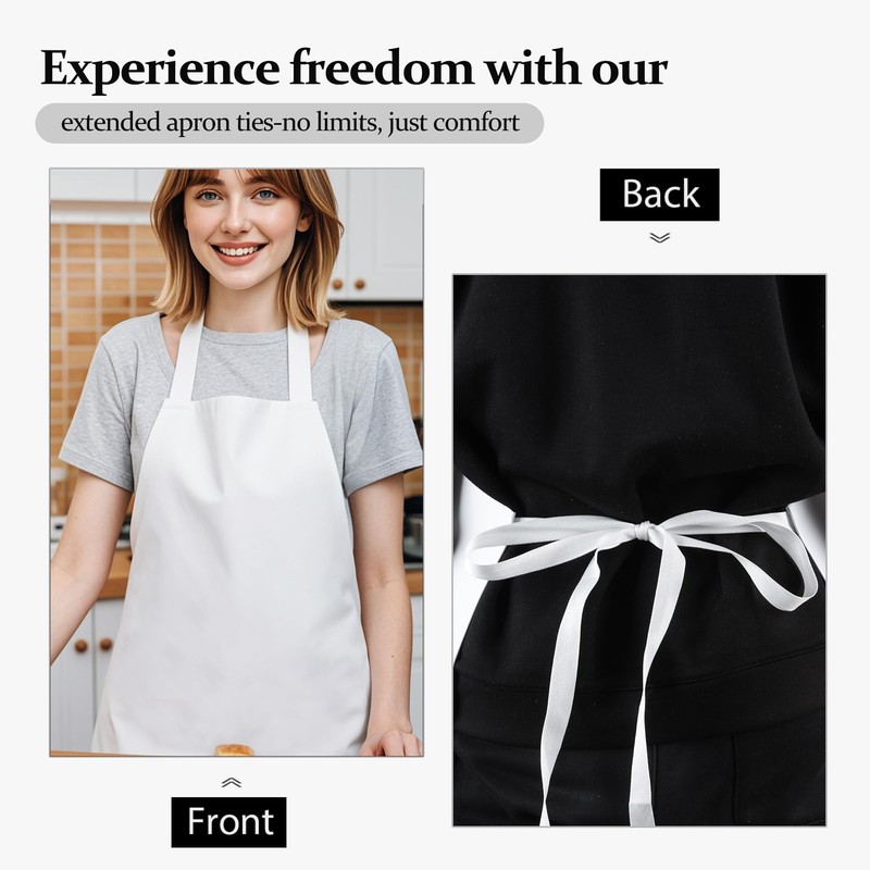 Heavy-Duty White Rubber Vinyl PVC Apron for Food Processing -