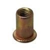 BQLZR Carbon Steel M6 Threaded Flat Head Rivet Nut Flat