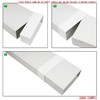 Kair Rectangular Straight Connector 220mm x 90mm Flat Pipe Joint
