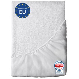 Dreamzie Waterproof Mattress Protector Double Bed 135 (Made in EU and OEKO TEX) - Double Mattress Protector 135x190cm (4ft 6" x 6ft 3")