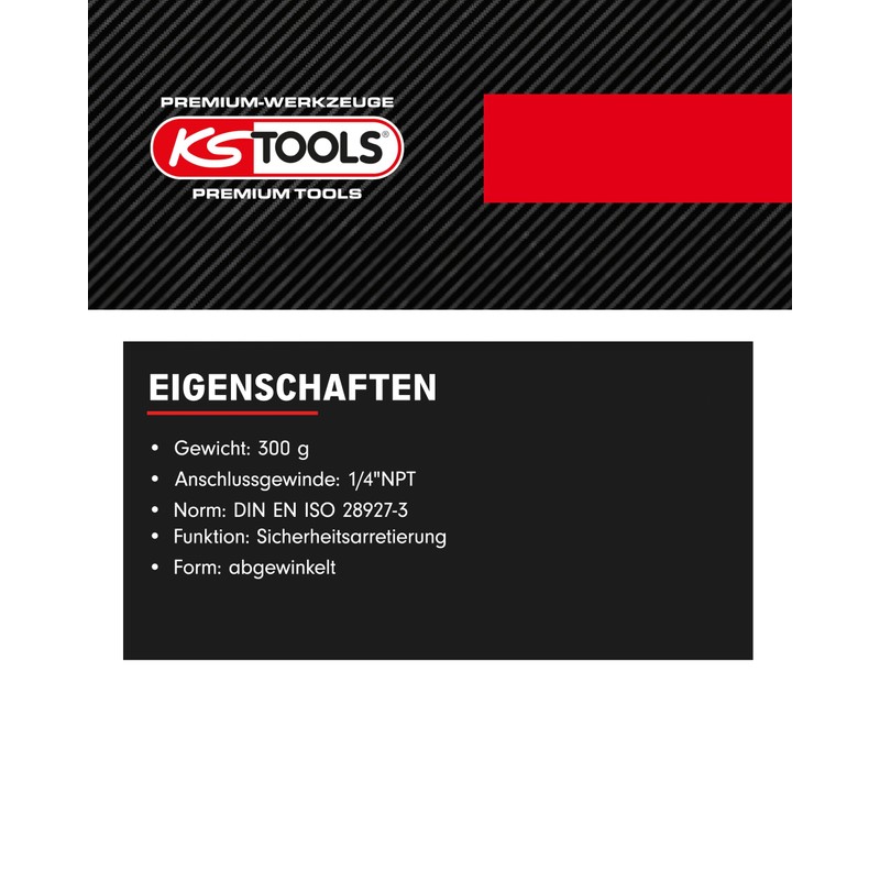 KS Tools SlimPower 515.5535 Compressed Air Angle Grinder 19,000 rpm