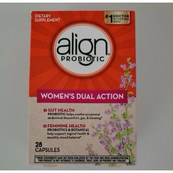 Align Women’s Dual Action Probiotic & Botanical Supplement 28 Ct
