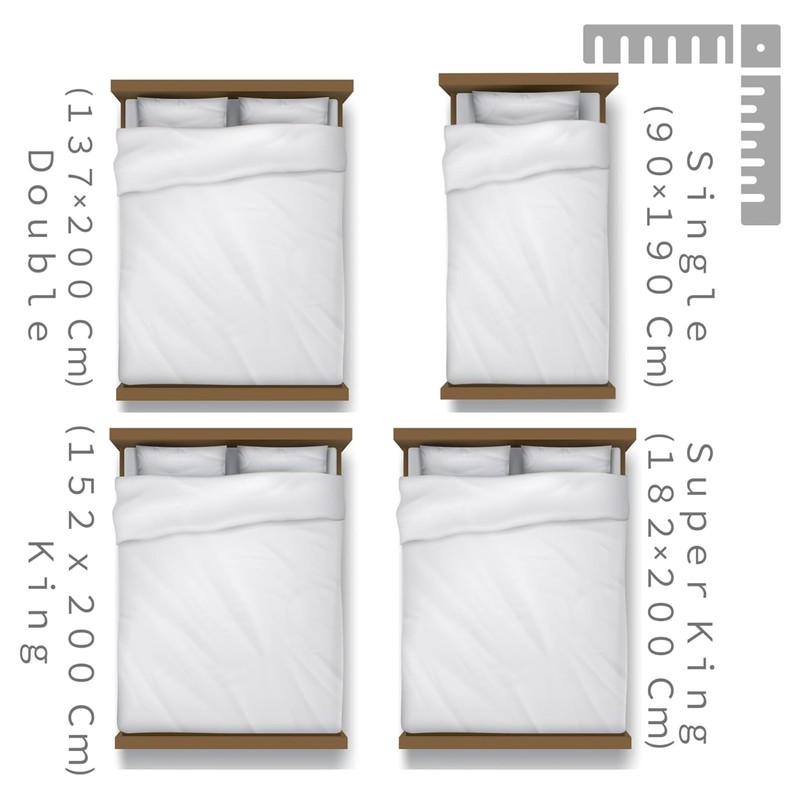 The Pure Thread Quilted Mattress Protector Small Double Bed 34cm