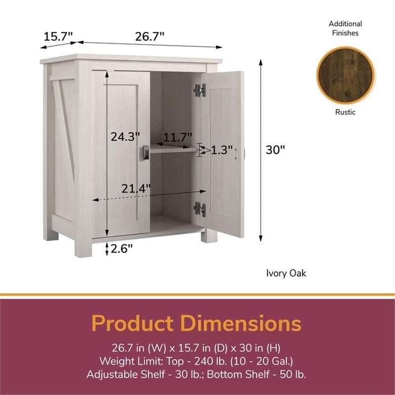 Pemberly Row 10/20 Gallon Aquarium/Terrarium Stand in Rustic