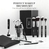 Ducare Brochas Maquillaje Profesionales 15pcs Set Brocha Kabuki Base Mezcla