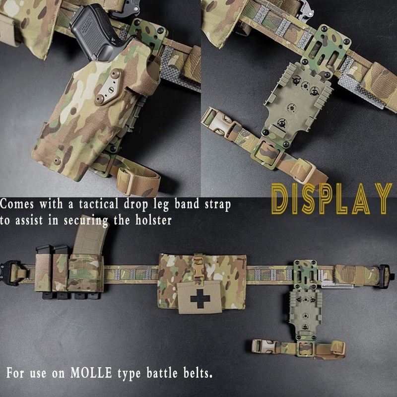 Modular Metal Pistol Holster QSL Adapter, Compatible with QLS Platform,
