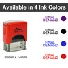 Printtoo Final Demand Self Inking Rubber Stamp Pre,Inked Office Stamp,