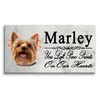 Yorkie Memorial Stone – Personalized Dog Tribute Plaque with Name