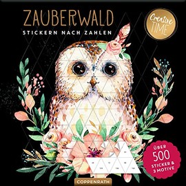 Stickern nach Zahlen Zauberwald: Über 500 Sticker & 3 Motive