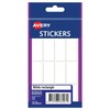 Avery Handwritable Rectangle Stickers, White, 18 x 38 mm, 72