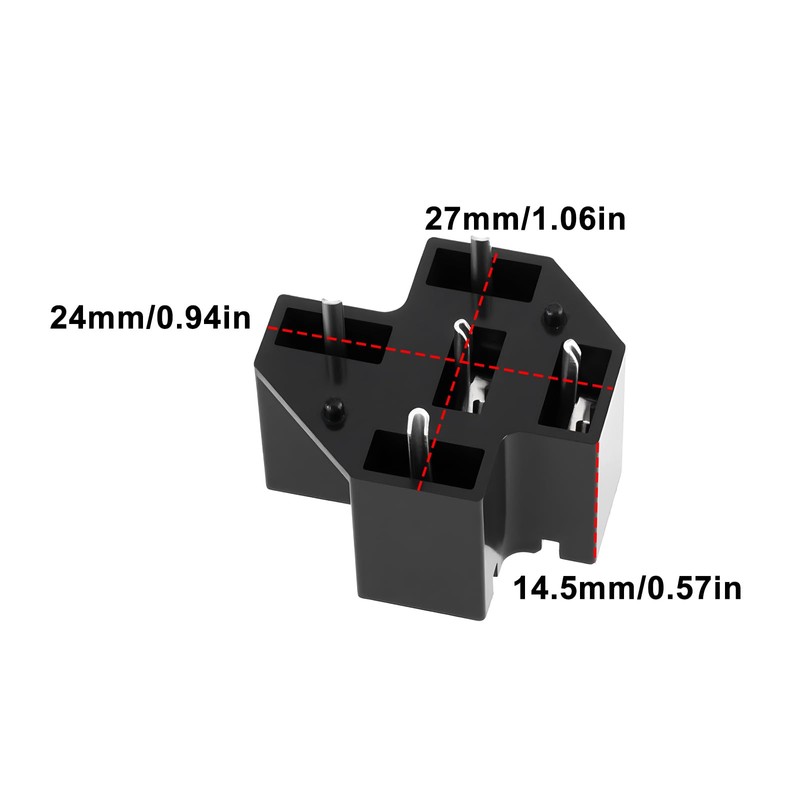 SG Store PCB Relay Socket 40 A 5 Pin Connector