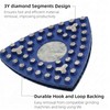 Triangular Diamond Grinding Pads for Corner Edge, 3 Inch Metal