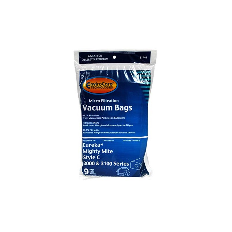 Envirocare Vacuum Bags Designed To Fit Eureka Mighty Mite Style