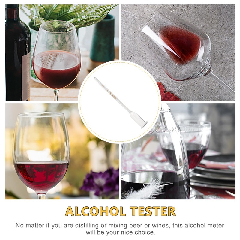 Yardwe Alcoholmeter Vinometer for Wine 0-25% Alcohols Meter Tester for