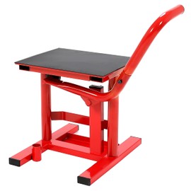 ALMULOO Dirt Bike Lift Stand Motorcycle Jack Lift Stand 330 LBS Capacity 10.1"-19.7" Adjustable Height Hoist Table Steel