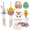 WEDNOK 12-Piece Easter Wind Chime Craft Set Children Easter Crafts