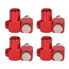 4Pcs 360 Degree Air Hose Connector 1/4in NPT Thread Industrial